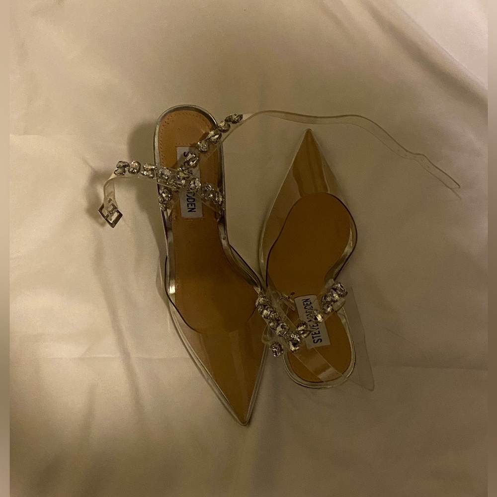 Steve Madden clear heels